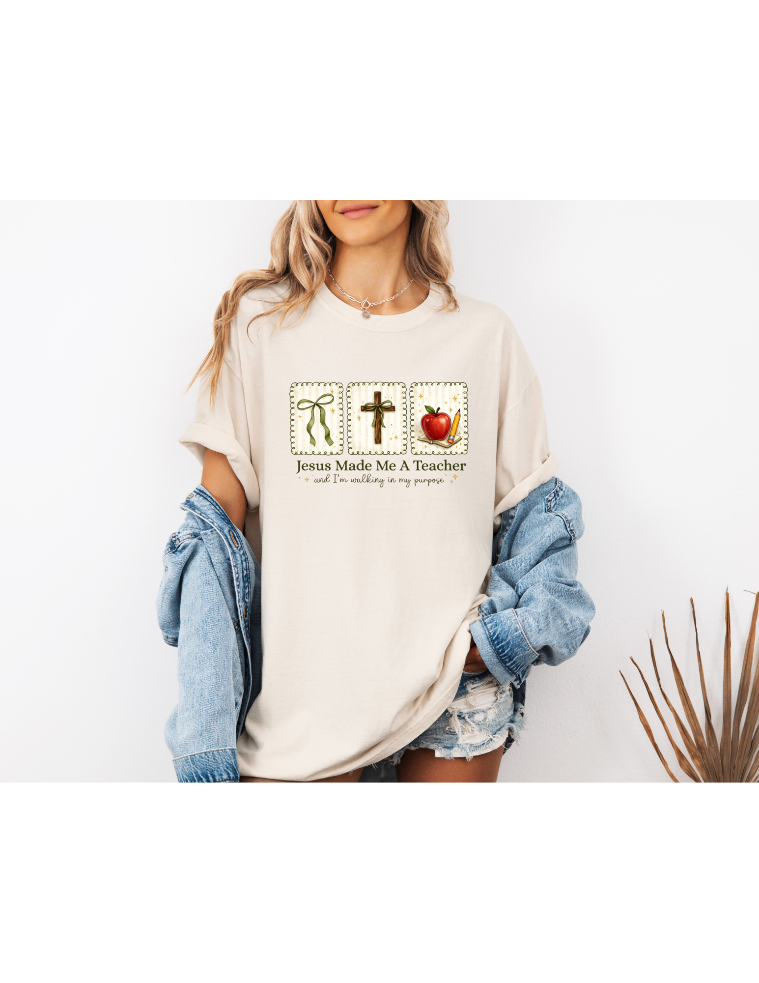 Jesus Made Me a Teacher Tee