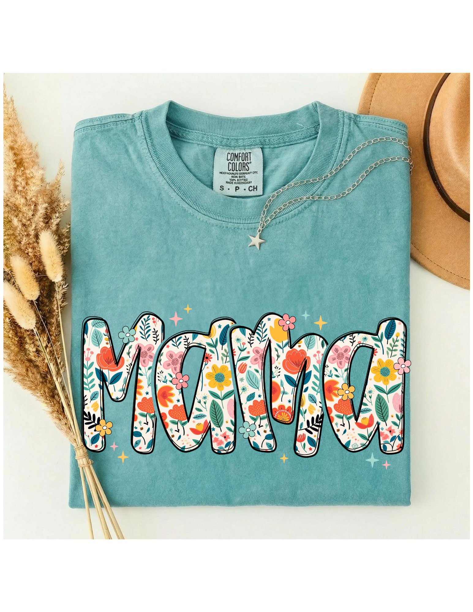 Boho Floral Mother's Day Tee-NO CUSTOMIZATIONS
